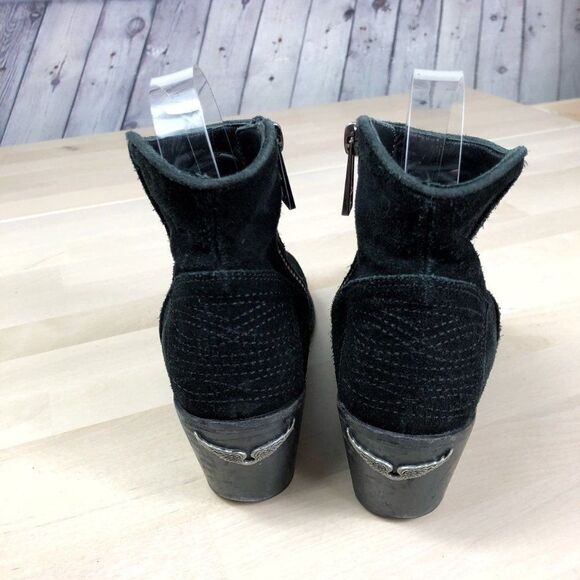 Zadig & Voltaire Molly Suede Zip Booties - Picture 7 of 9